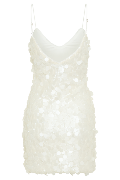 Romilly Sequin Mini Dress - Ivory