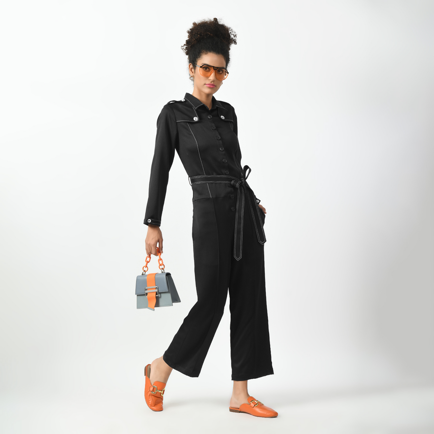 Navy Black Jumpsuit