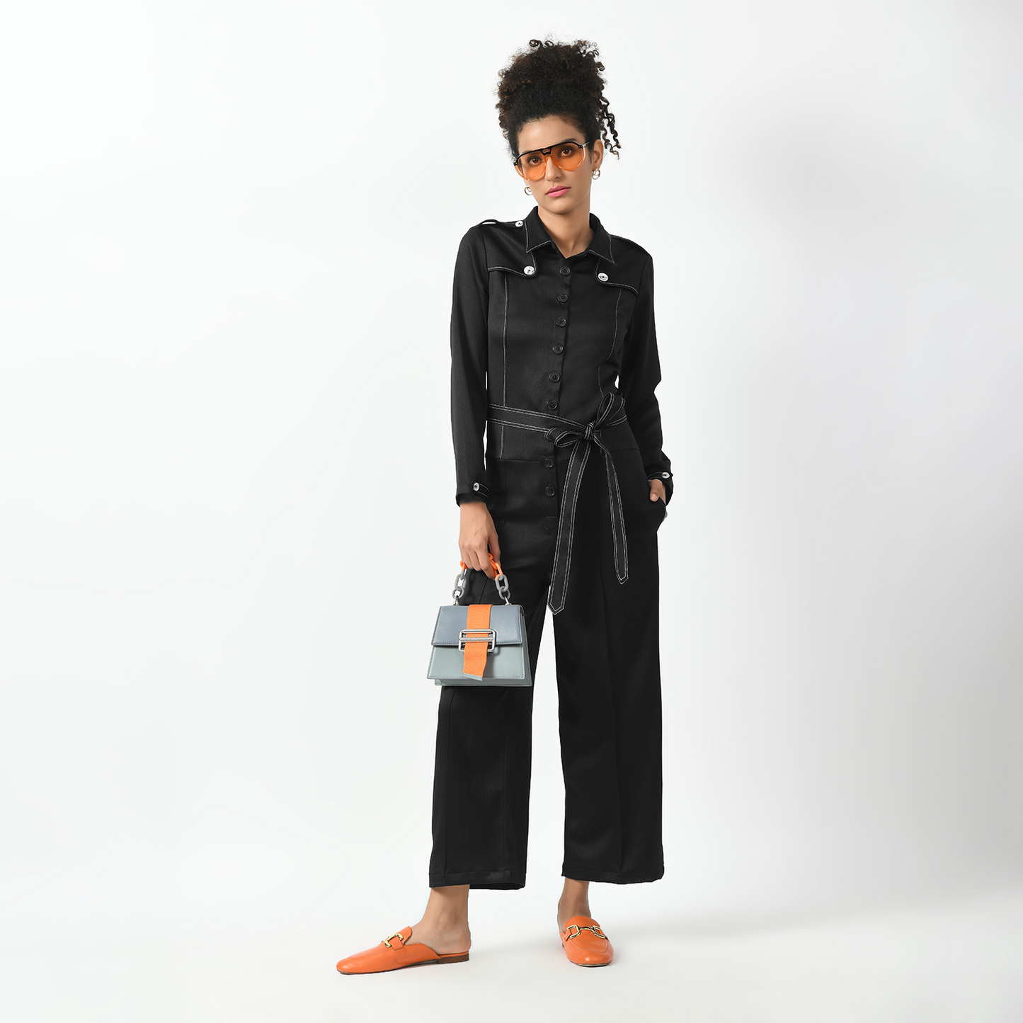 Navy Black Jumpsuit