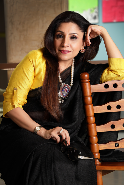 Black Jute Saree
