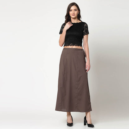 Black Lace Boat Neck Blouse