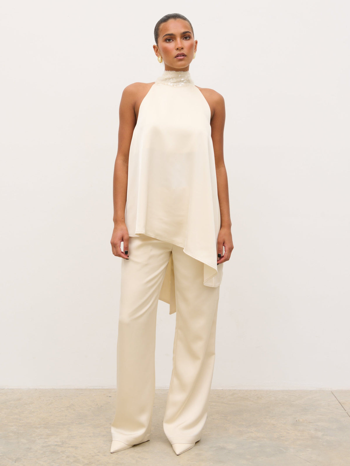 Breya Tailored Trousers - Oyster