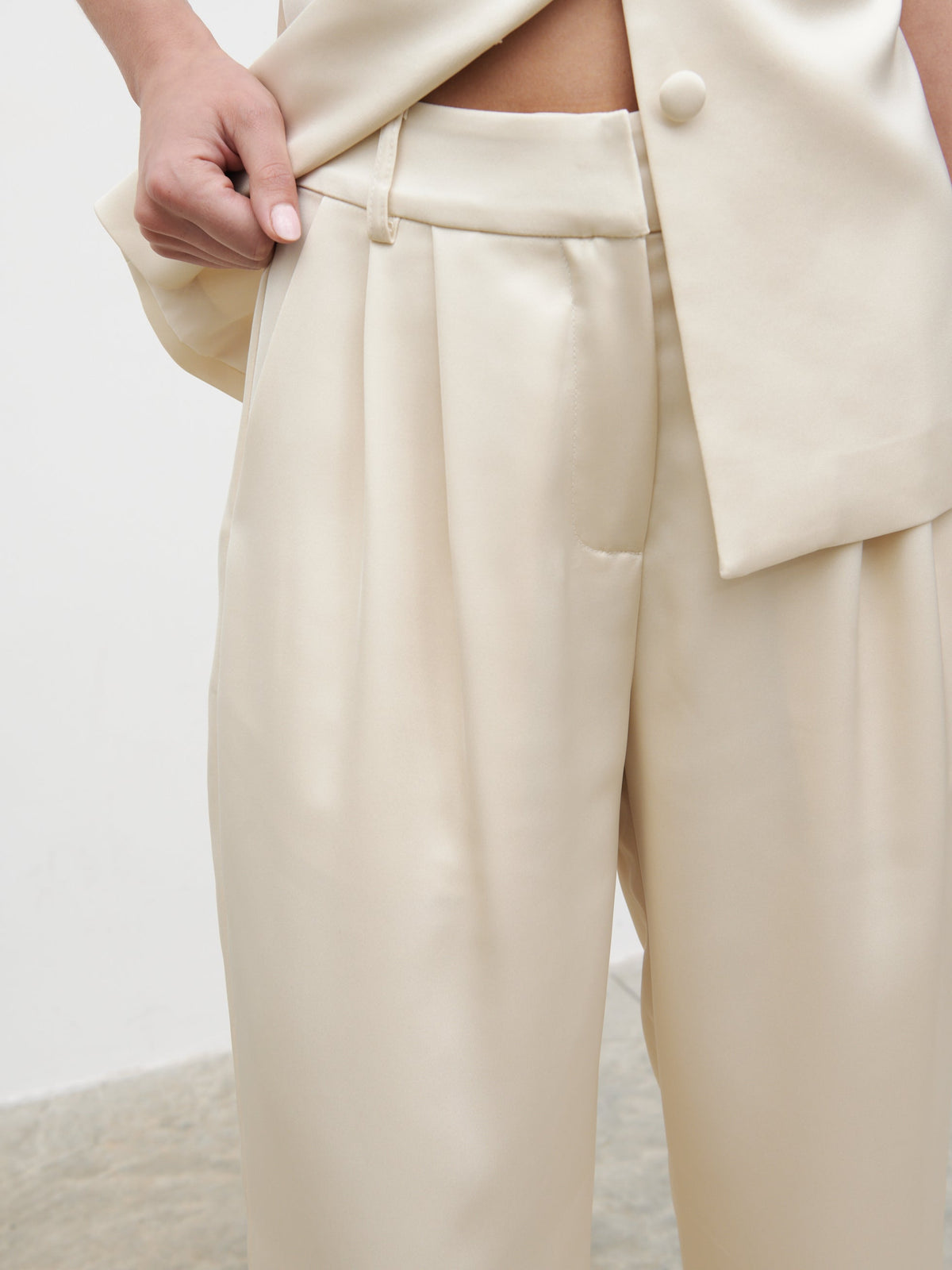 Breya Tailored Trousers - Oyster