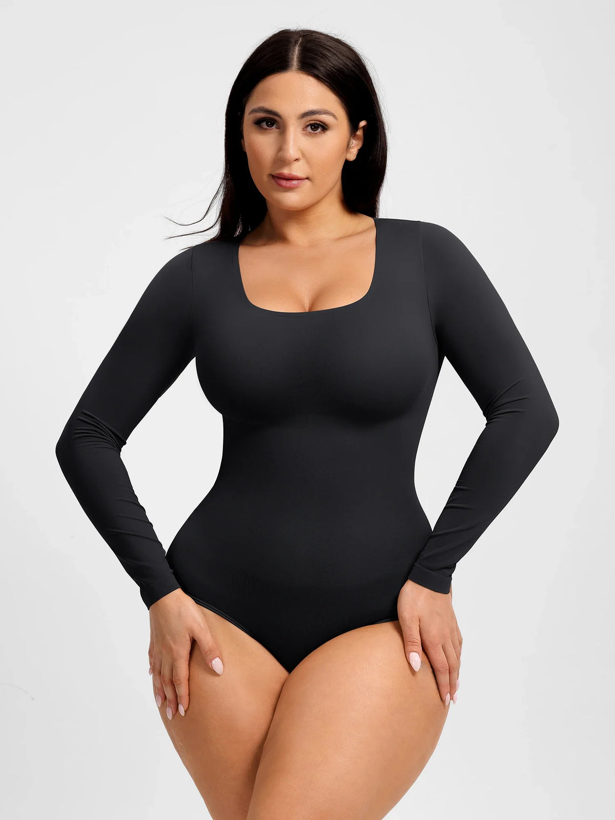 Seamless buttery-soft bodysuit with tummy control, snap closure, and second-skin comfort—designed for everyday wear, smooth shaping, and effortless layering. 