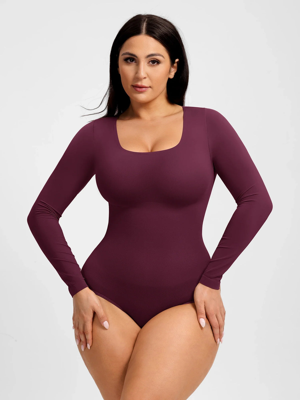 Seamless buttery-soft bodysuit with tummy control, snap closure, and second-skin comfort—designed for everyday wear, smooth shaping, and effortless layering. 