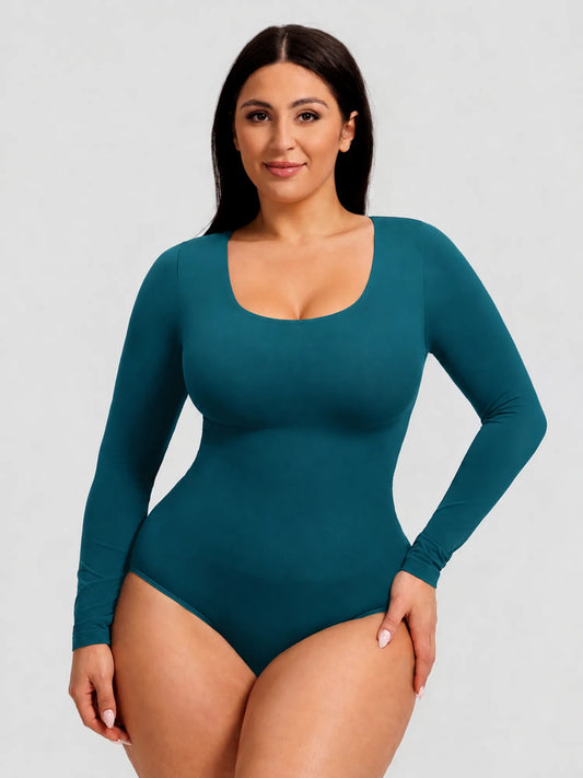 Seamless buttery-soft bodysuit with tummy control, snap closure, and second-skin comfort—designed for everyday wear, smooth shaping, and effortless layering. 