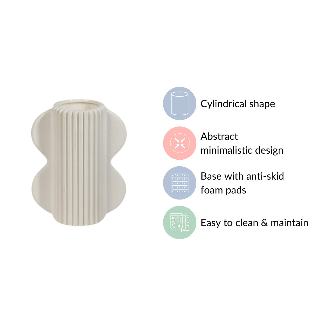 Mod Ceramic Vase With Ears