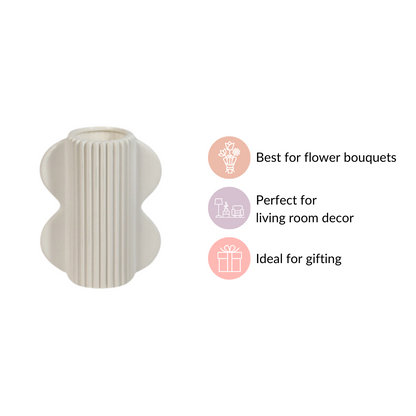 Mod Ceramic Vase With Ears