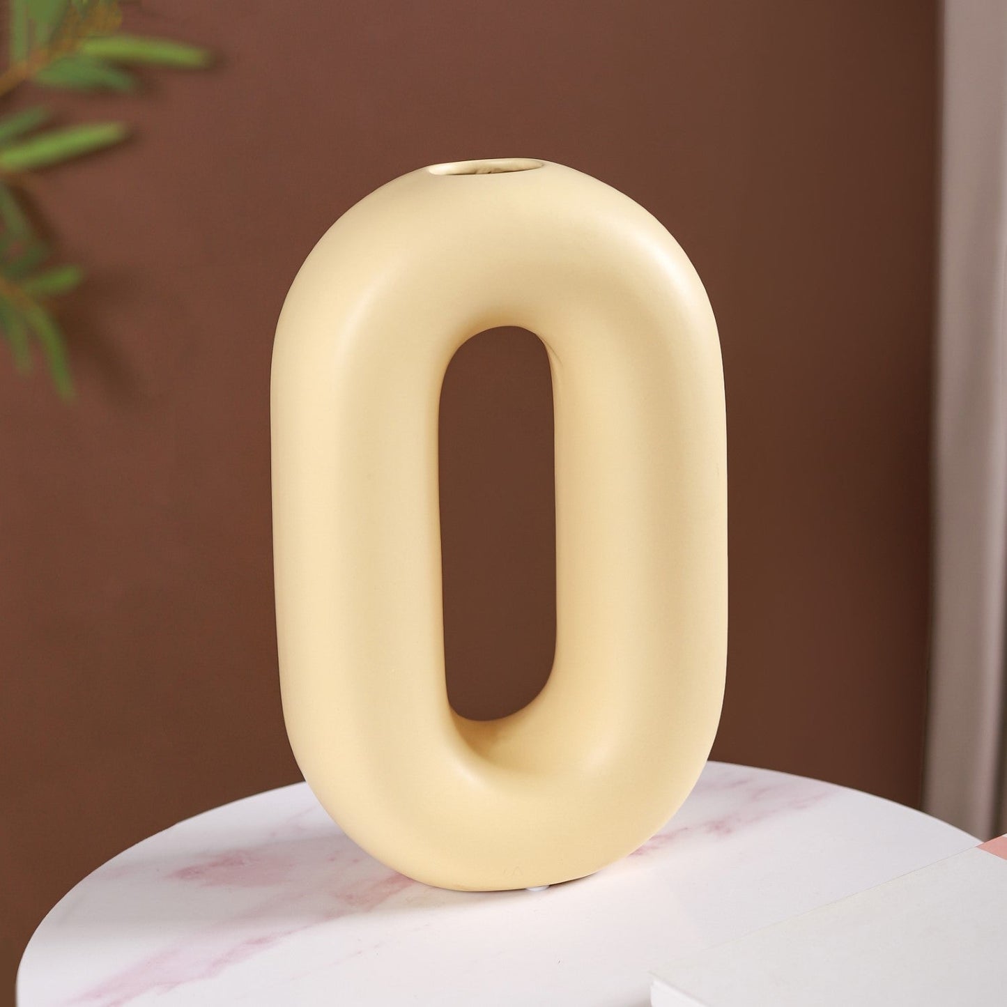 Capsule Donut Vase Pastel Yellow