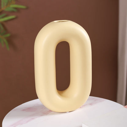 Capsule Donut Vase Pastel Yellow