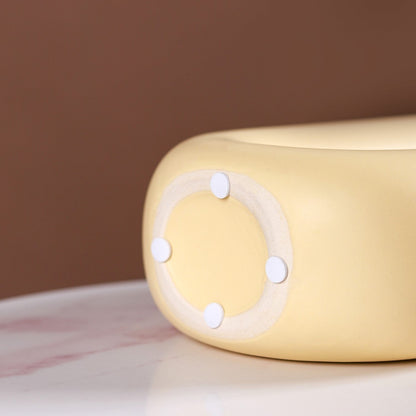 Capsule Donut Vase Pastel Yellow