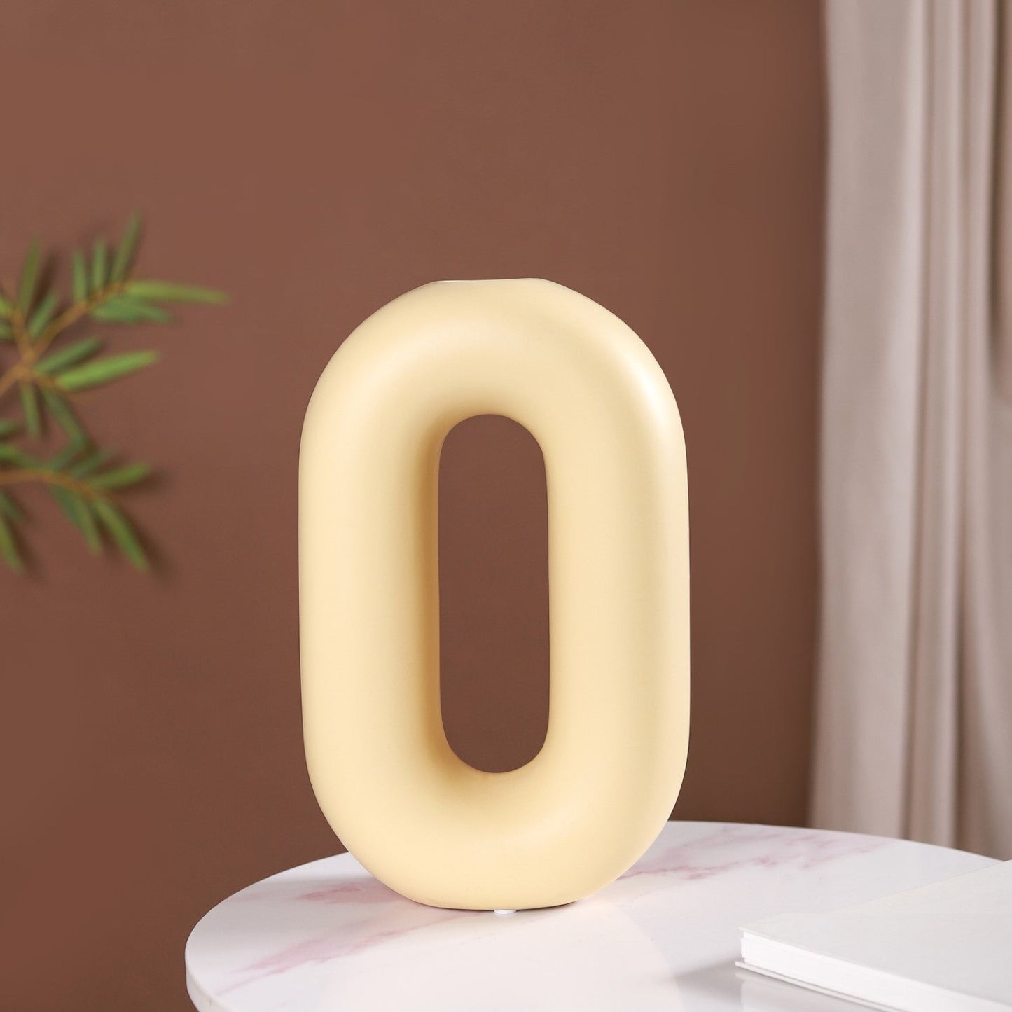 Capsule Donut Vase Pastel Yellow