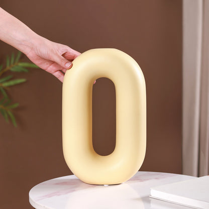 Capsule Donut Vase Pastel Yellow
