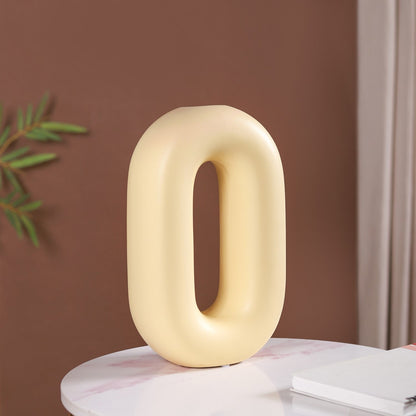 Capsule Donut Vase Pastel Yellow