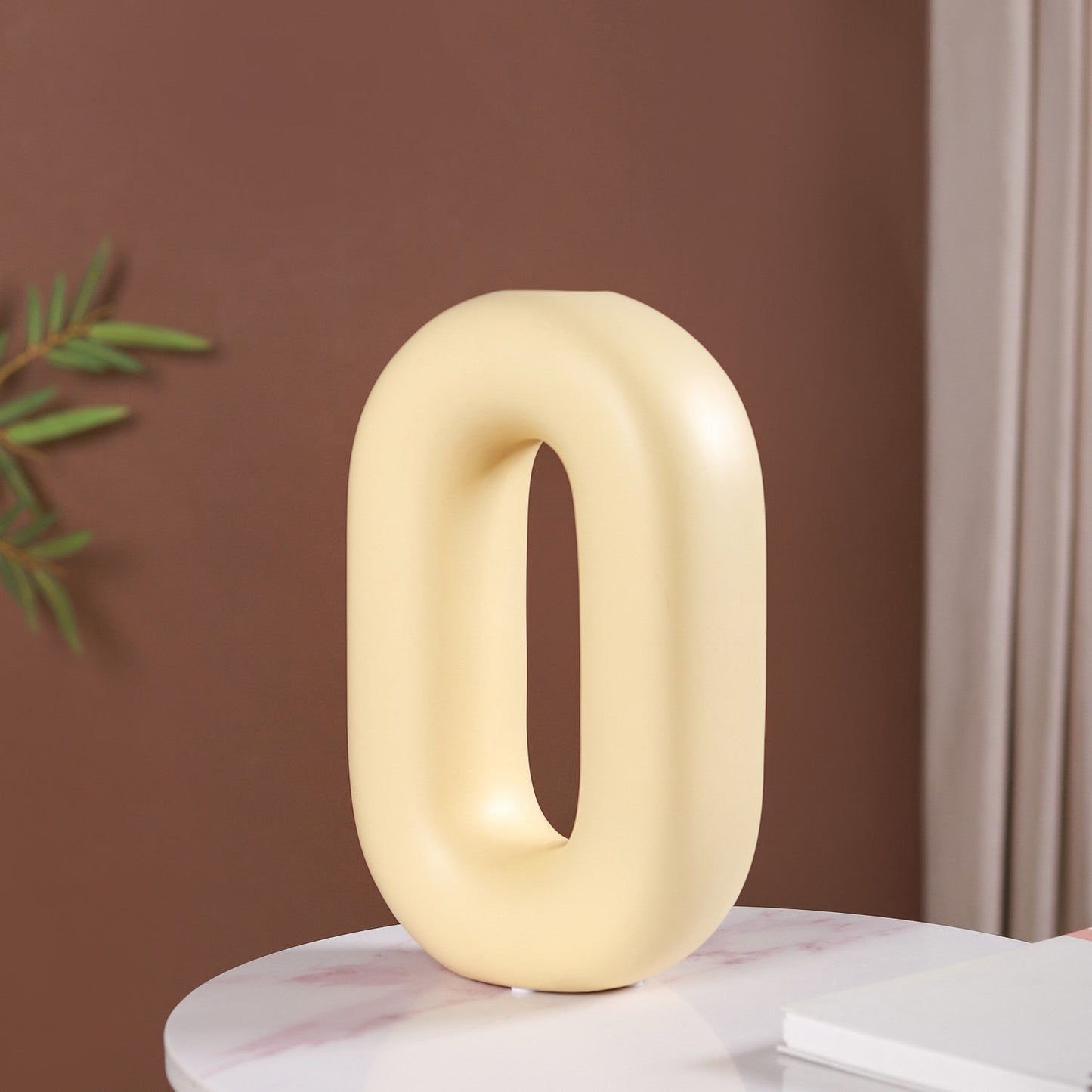 Capsule Donut Vase Pastel Yellow
