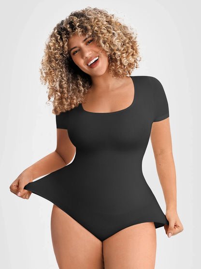 Seamless Shapewear Bodysuit for Women – Tummy Control, Snap Closure, Second Skin Comfort