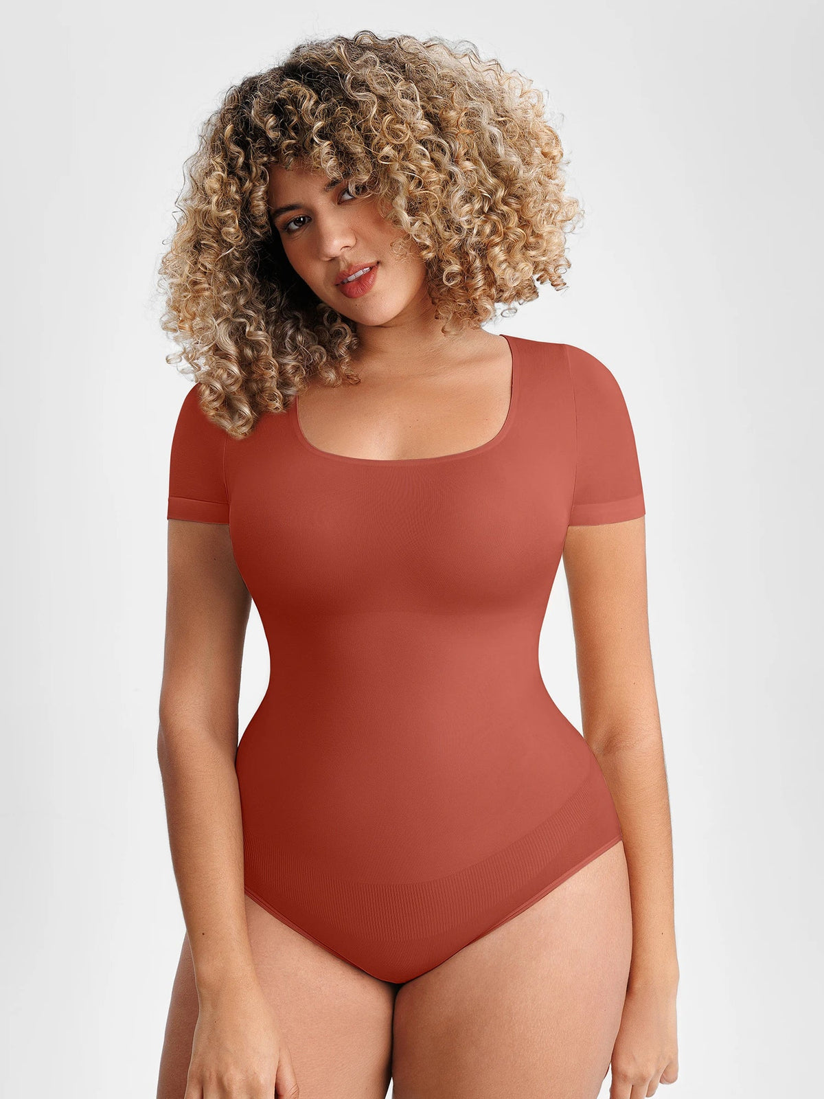 Seamless Shapewear Bodysuit for Women – Tummy Control, Snap Closure, Second Skin Comfort