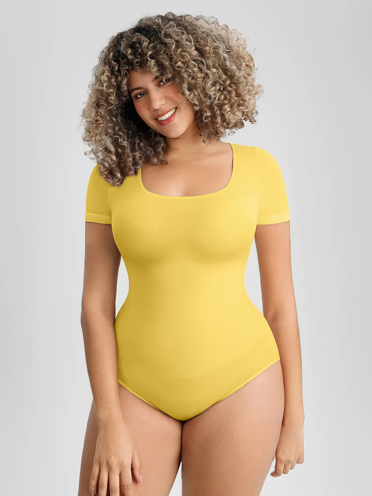 Seamless Shapewear Bodysuit for Women – Tummy Control, Snap Closure, Second Skin Comfort