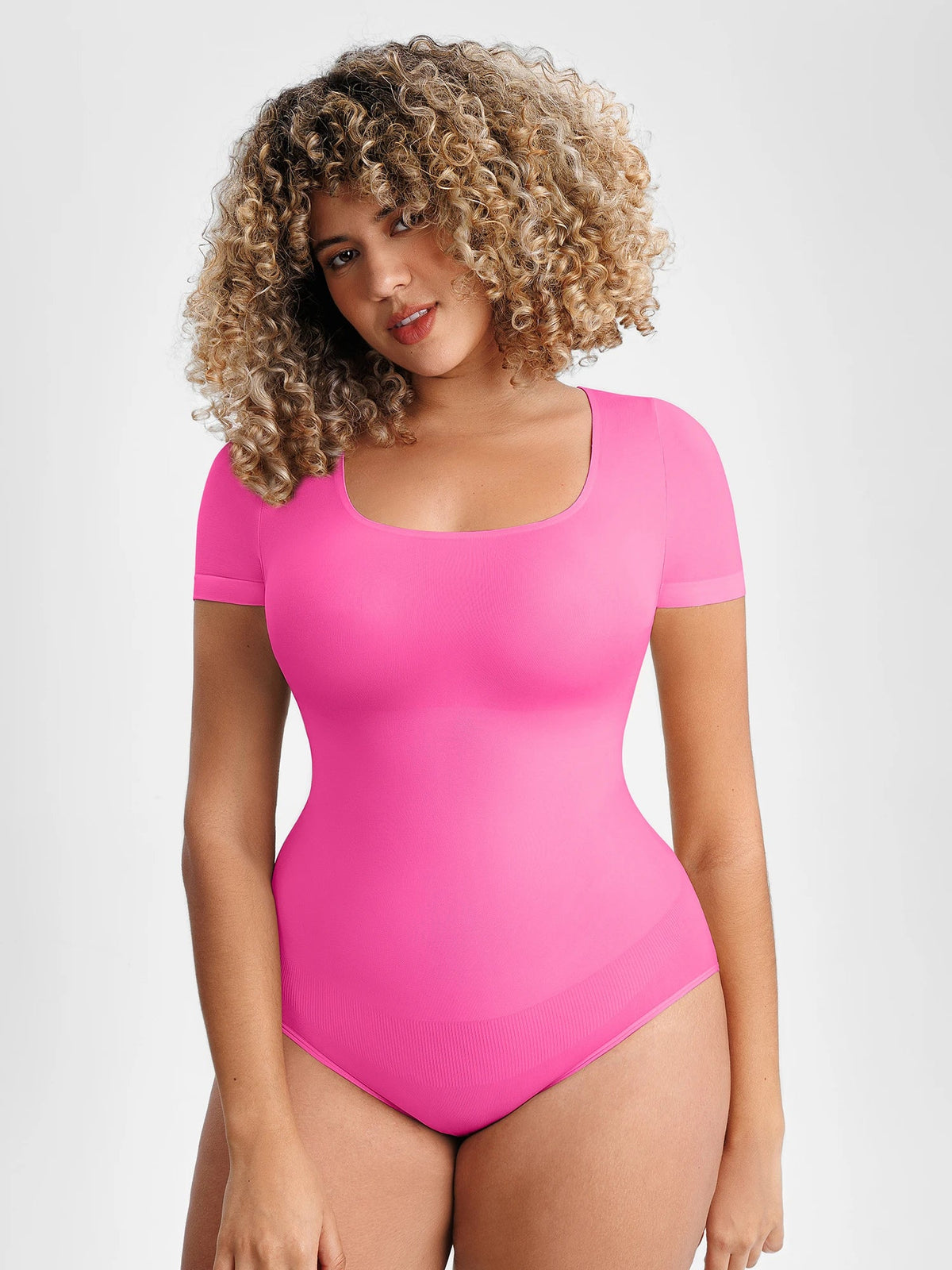 Seamless Shapewear Bodysuit for Women – Tummy Control, Snap Closure, Second Skin Comfort
