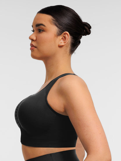 Seamless Front-Opening Zipper Bra