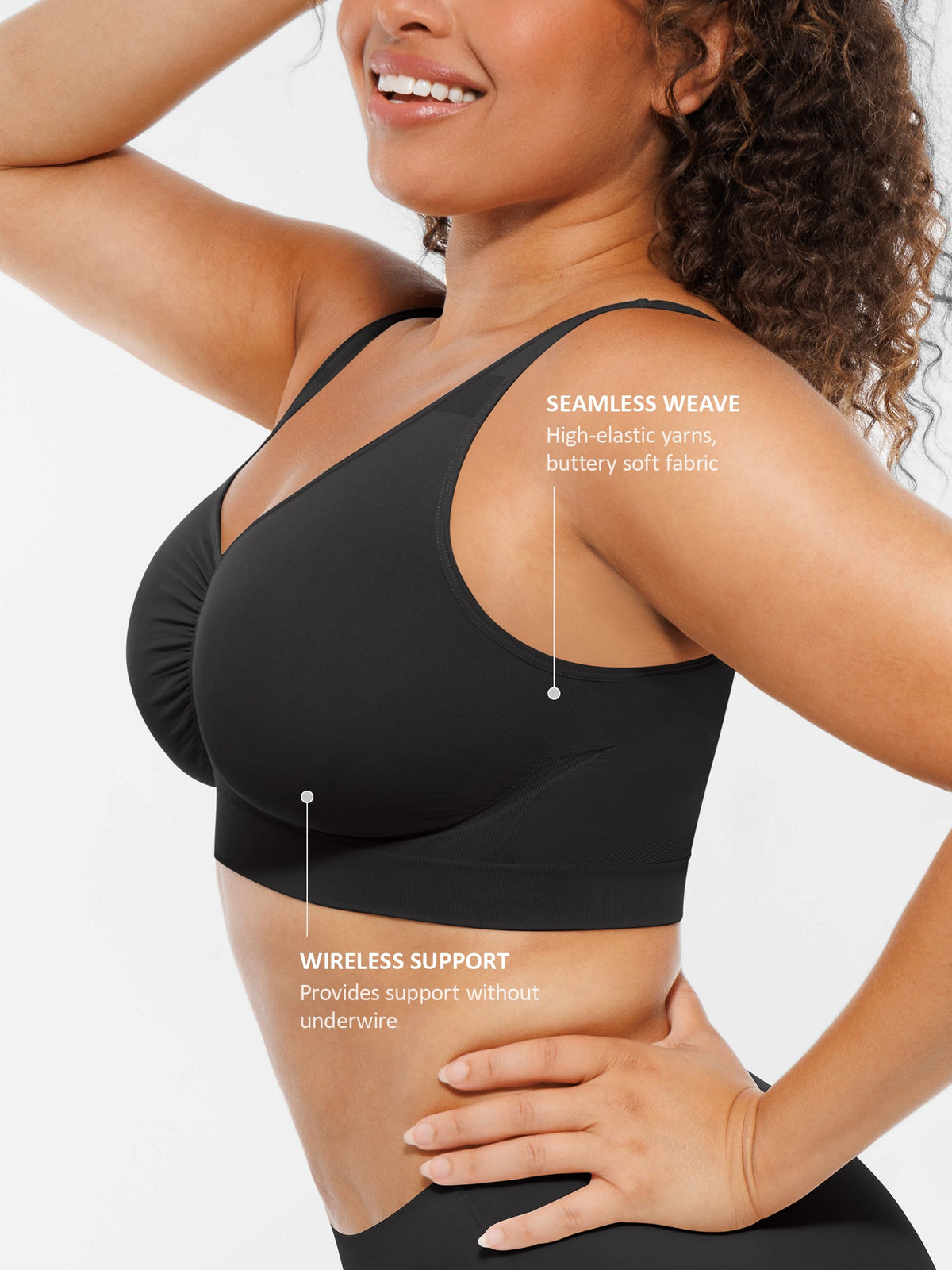 Seamless No Underwire Full Coverage Bra