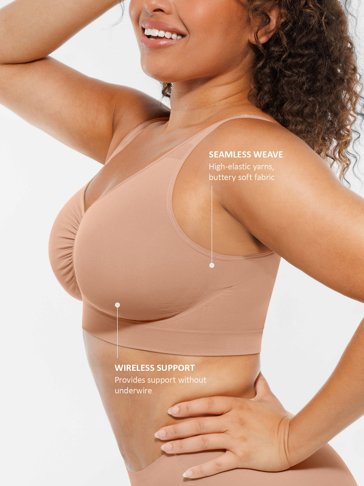 Seamless No Underwire Full Coverage Bra