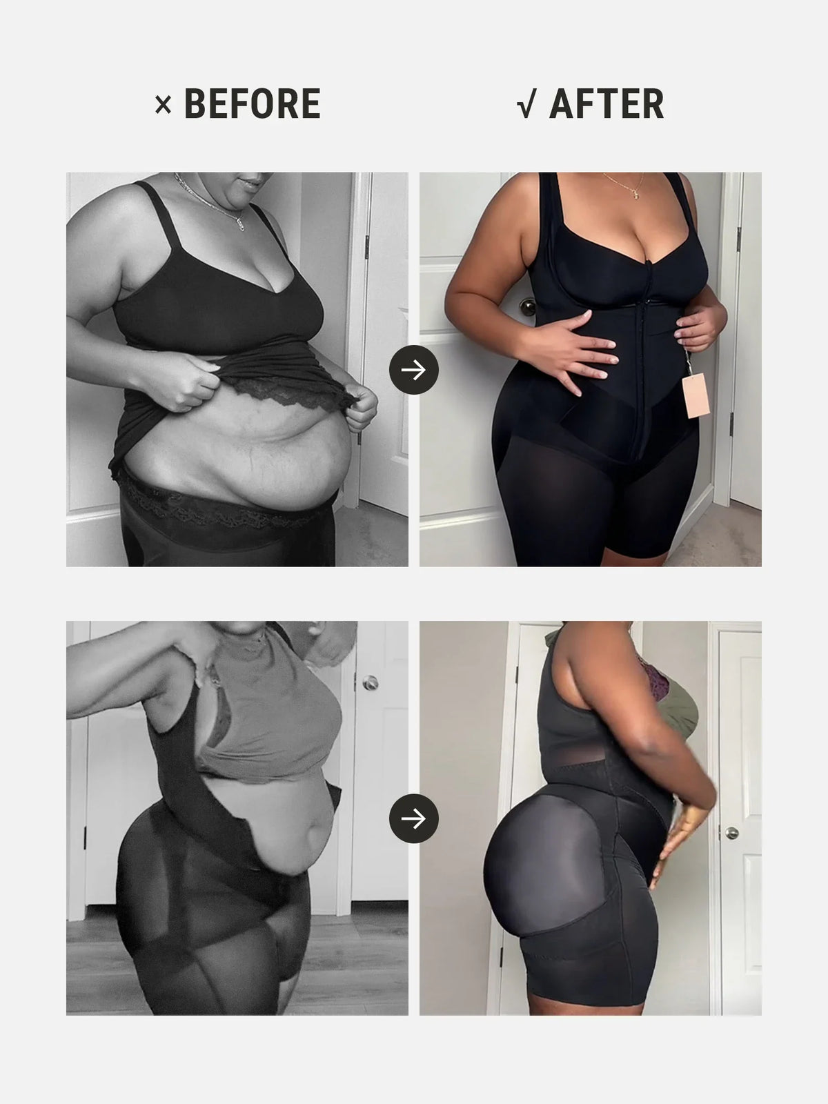V-Shaped Faja Tummy Control Butt Lift Shapewear Bodysuit