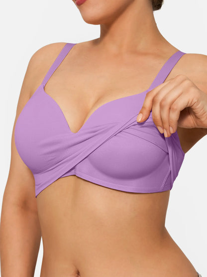 Wireless Push-Up Seamless Comfort Full Coverage Bra