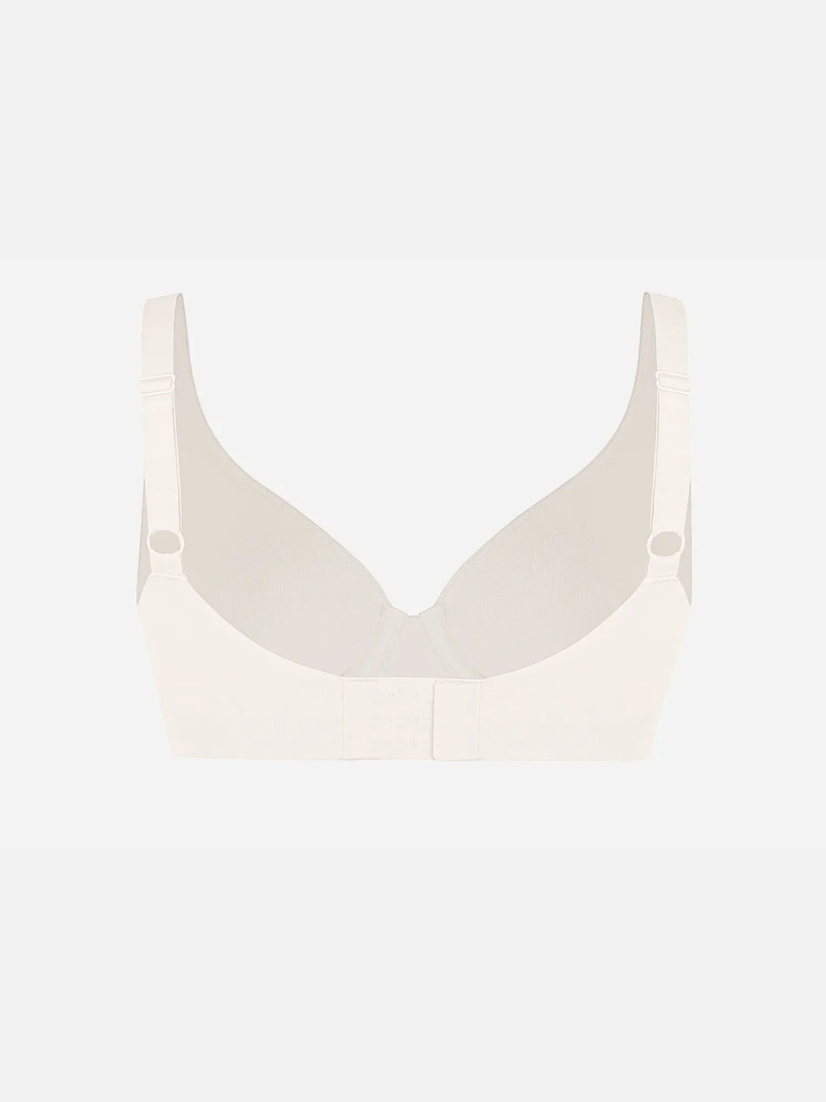 Adjustable-Strap Underwire Deep V-neck Bra