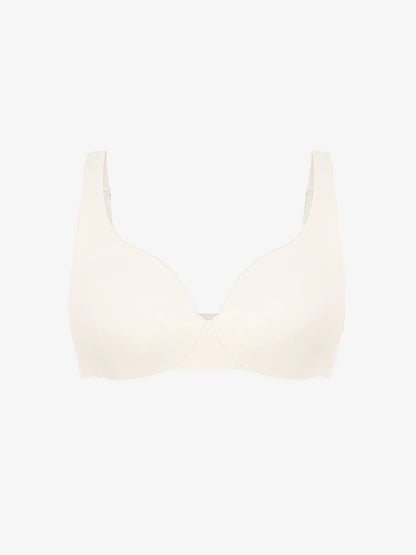Adjustable-Strap Underwire Deep V-neck Bra