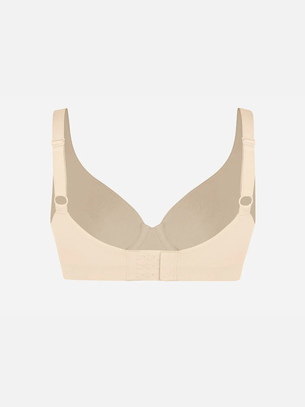Adjustable-Strap Underwire Deep V-neck Bra