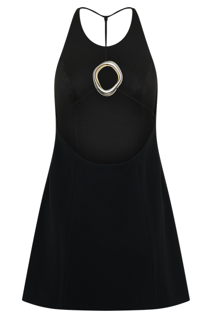 Lucianne Hardware Mini Dress - Black