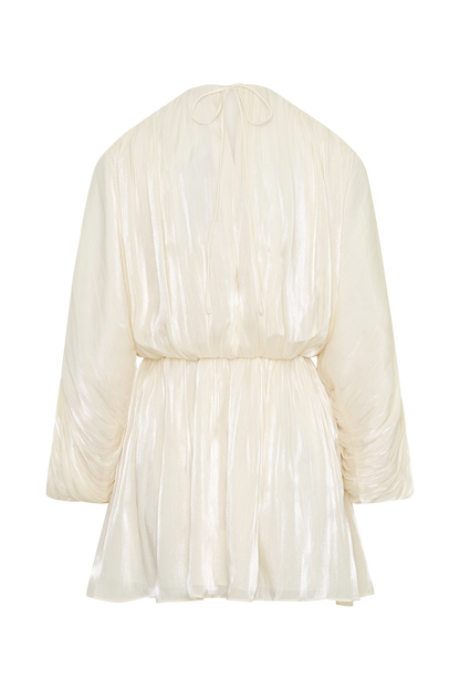 Minna Halter Mini Dress - Opal White