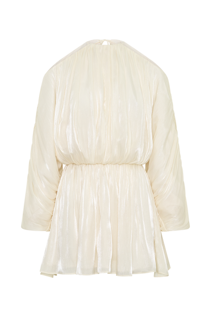 Minna Halter Mini Dress - Opal White