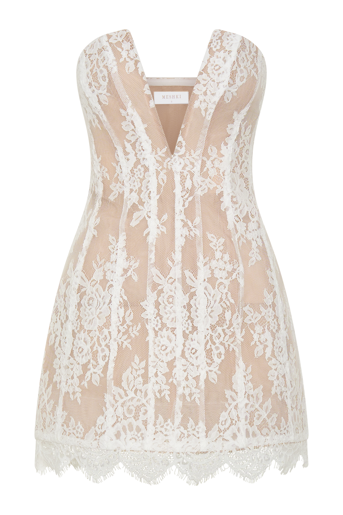 Zoey Lace Corset Mini Dress - Ivory