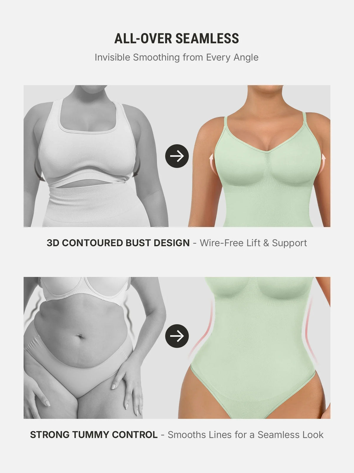 Shapewear Tummy Control Seamless Bodysuit