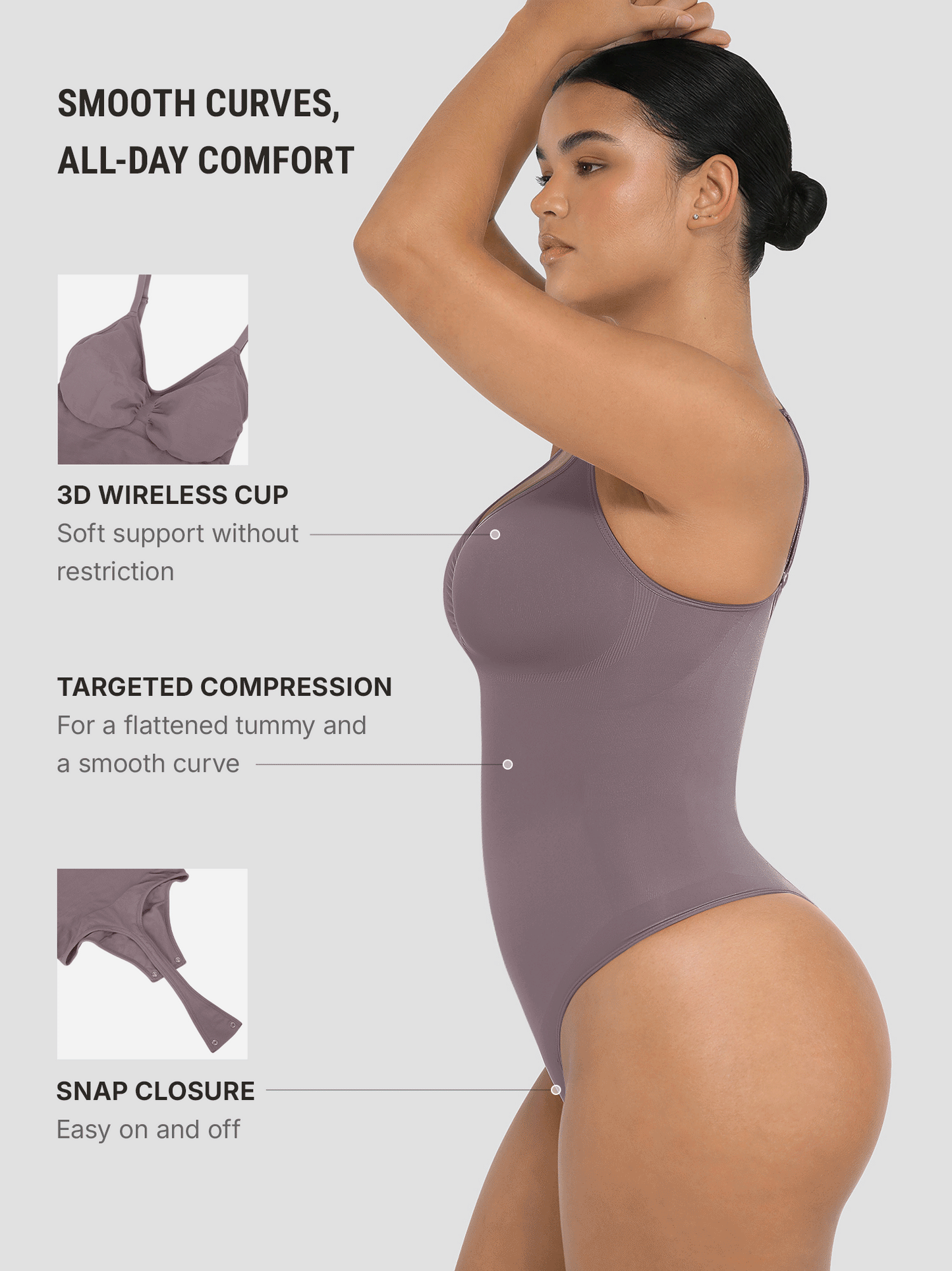 Shapewear Tummy Control Seamless Bodysuit