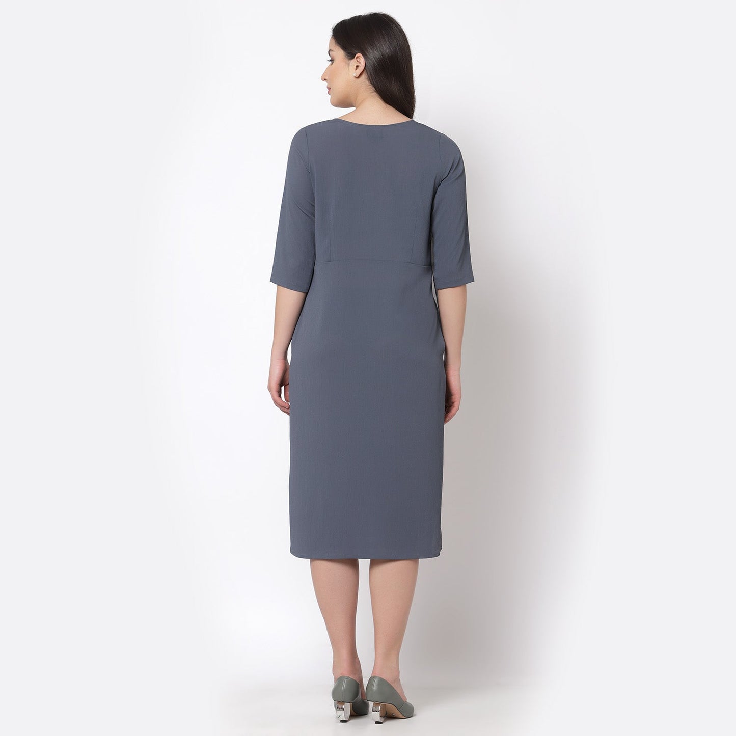 Blue Drape Dress