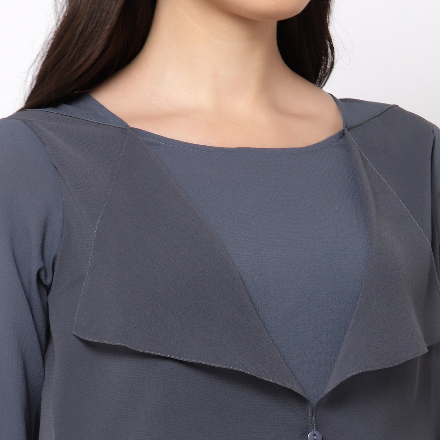 Blue Drape Dress