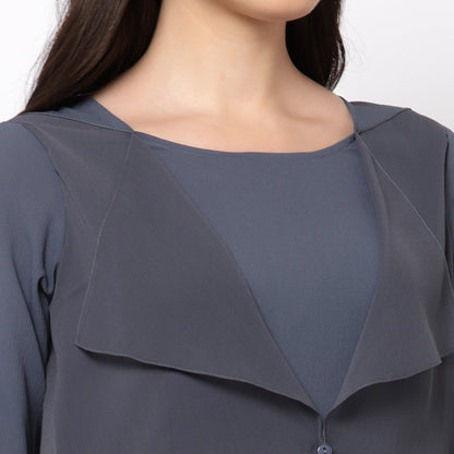 Blue Drape Dress