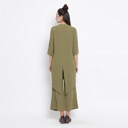 Olive Asymmetrical Tunic
