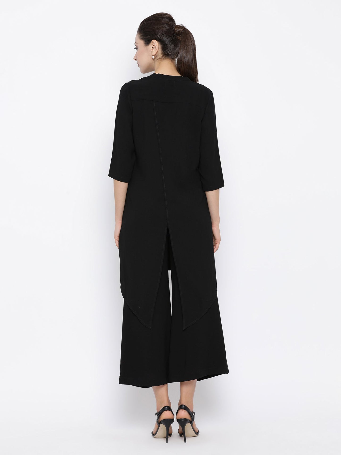 Black Asymmetrical Tunic