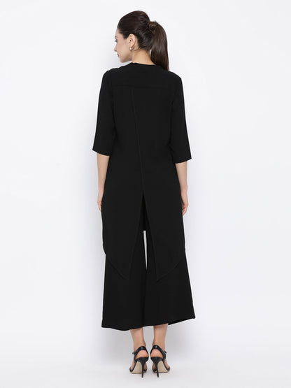 Black Asymmetrical Tunic