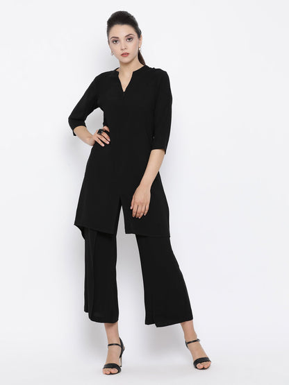 Black Asymmetrical Tunic