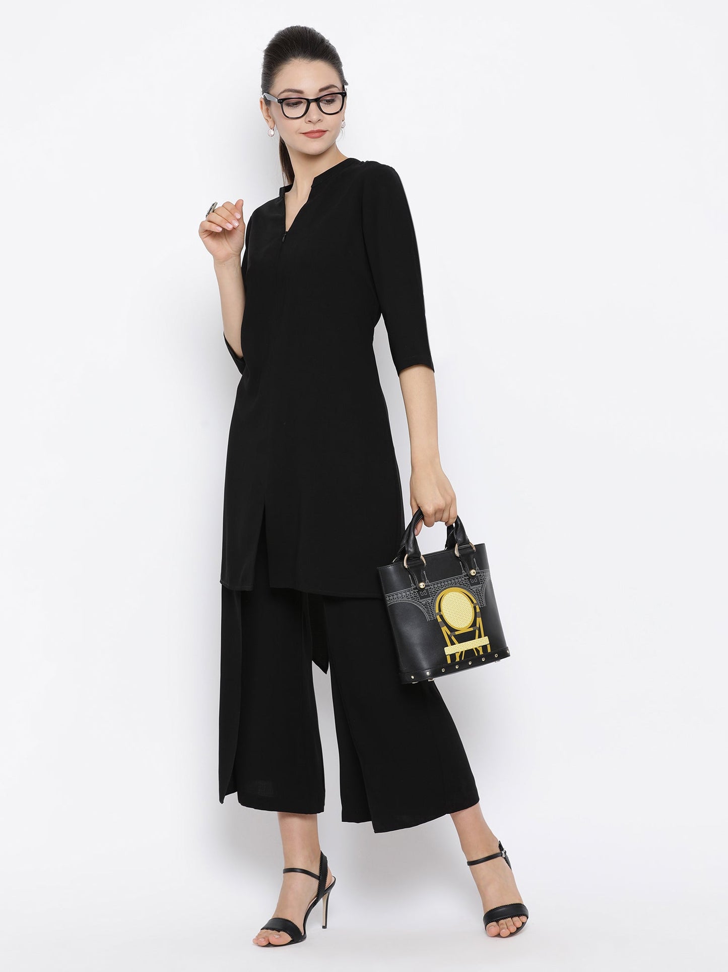 Black Asymmetrical Tunic