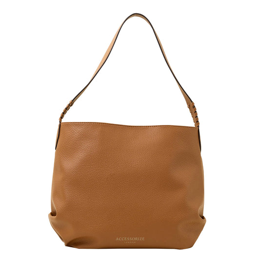 Women's Tan Slouch Shoulder Bag