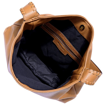 Women's Tan Slouch Shoulder Bag