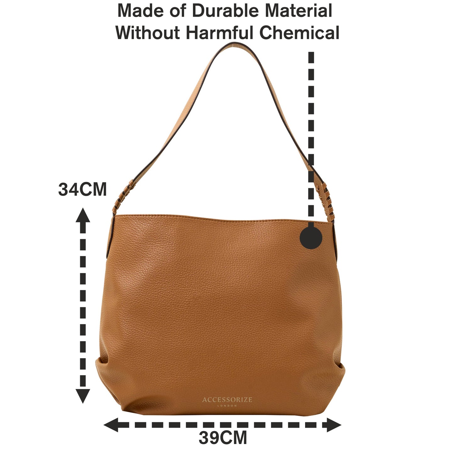 Women's Tan Slouch Shoulder Bag