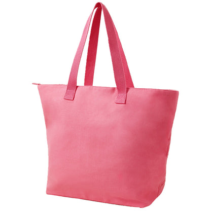 Women's Pink Embroidered Shopper Bag