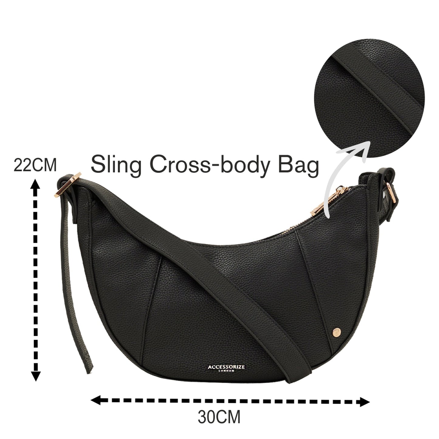 Women's Black Sling Bag
